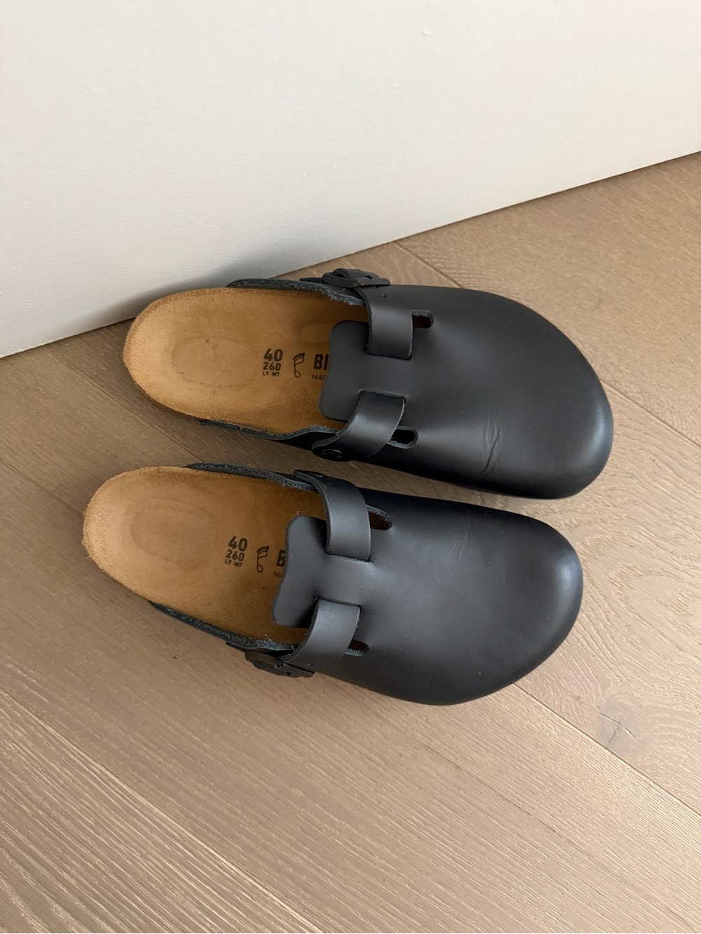 Women’s Black Leather Birkenstocks